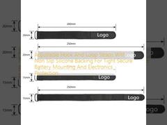 Регулируемые ремешки на липучке с нескользящей силиконовой подложкой для надежного крепления аккумулятора и защиты электроники